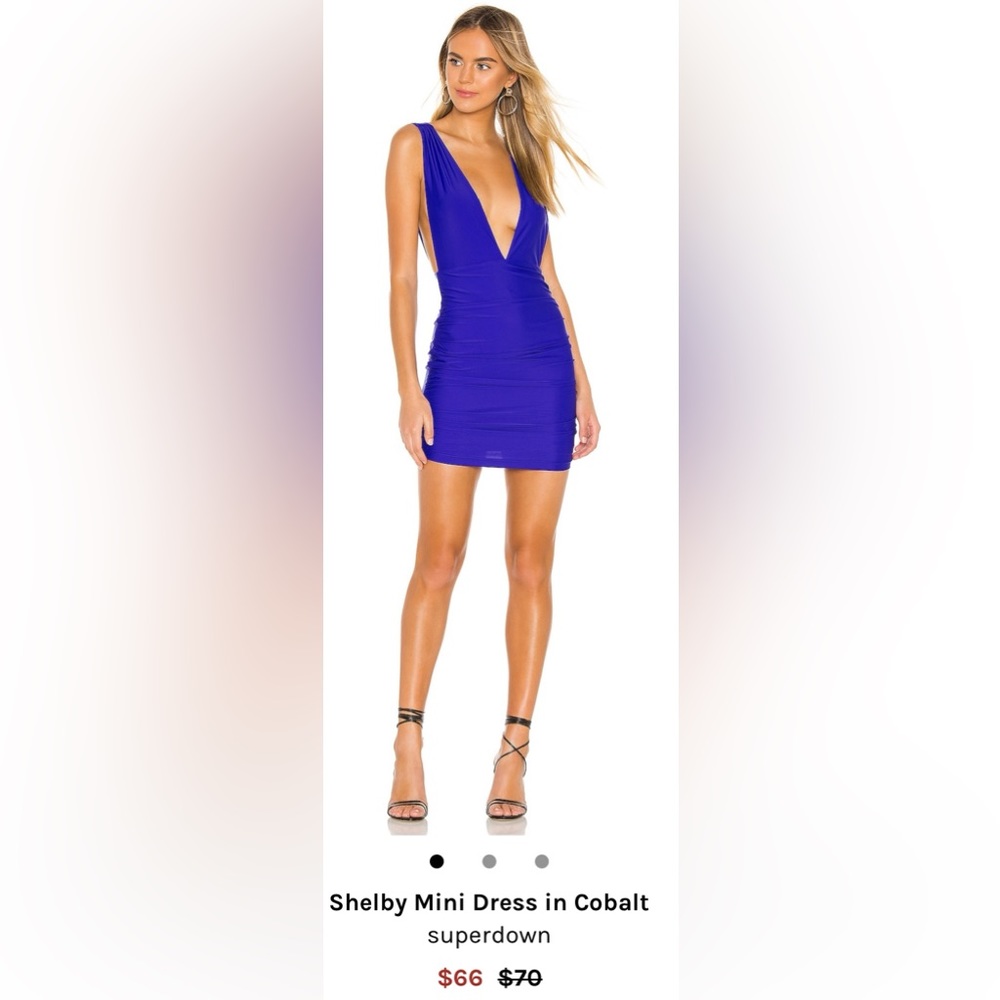 Dress superdown size S new without tags blue cobalt